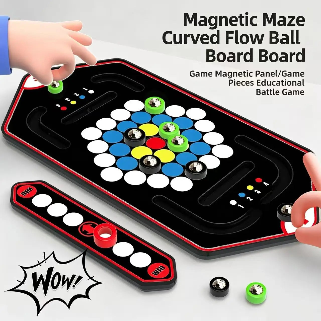 Curve Mobile Ball Game - Interactive Two-Player Strategy Toy for Kids & Adults
