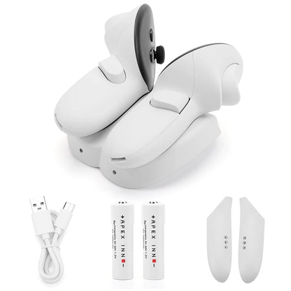 Controller Charging Station for Oculus Quest 3 – 20W Fast Charging with 2 Rechargeable Batteries, Meta Quest 3 VR Accessory