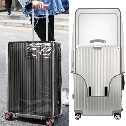 Transparent Waterproof Luggage Cover — Dustproof Protector for 16-30 Inch Suitcases