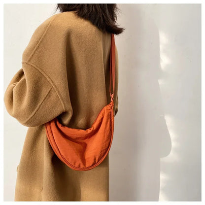 Casual Nylon Hobo Crossbody Bag for Women – Shoulder, Half Moon, Tote Travel Shopper & Purses
