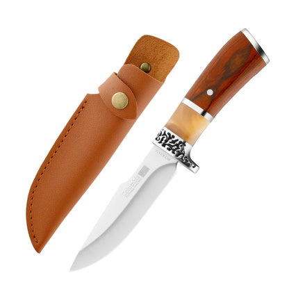 Wild Survival Self-Defense Mini Knife – Portable Stainless Steel Pocket Knife for Outdoor Camping, Fruit & Meat Cutting