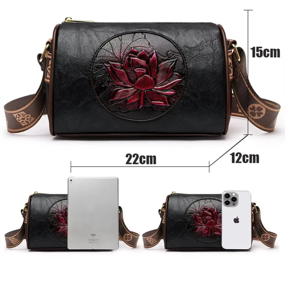 Luxury Women’s Leather Handbag – Large Capacity Shoulder & Crossbody Designer Bag