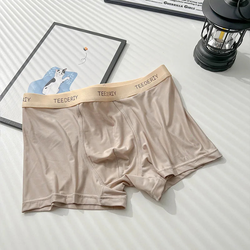 Men's Ice Silk Graphene Boxer Shorts – Ultra-Thin, Breathable, Comfortable Trunks Underwear