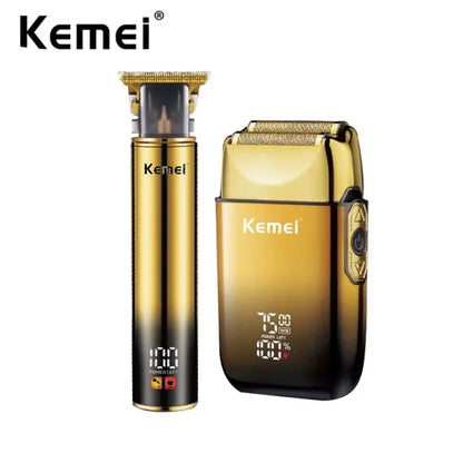 Kemei Hair Trimmer – Electric Razor & Foil Shavers, Professional Beard Trimmer for Men, Grooming Kit & Barber Clippers