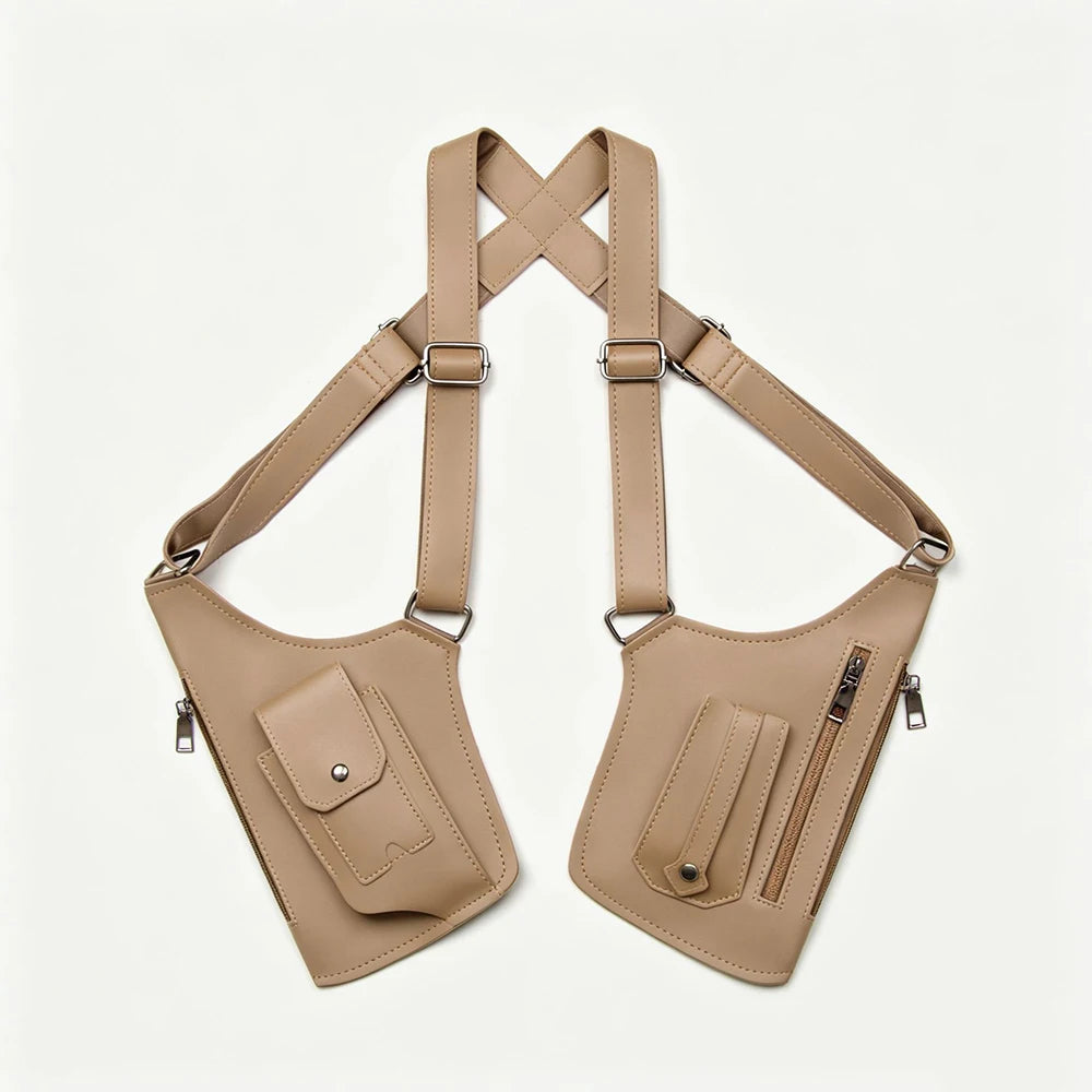 Men's Retro Underarm Bag - Multifunctional Outdoor Cycling & Hiking Shoulder Phone Bag