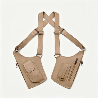 Men's Retro Underarm Bag - Multifunctional Outdoor Cycling & Hiking Shoulder Phone Bag