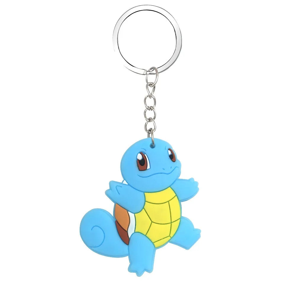 Pokémon PVC Keychain Set — Pikachu & Gengar Anime Figures, Cartoon Bag Pendant Accessories for Kids’ Birthday & Christmas Gifts