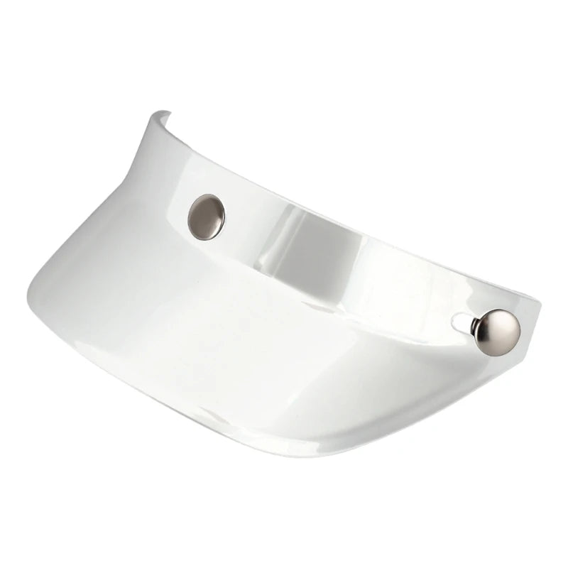 3 Snap-Button Universal Helmet Visor – Windproof Flip Shield for Open Face Motorcycles