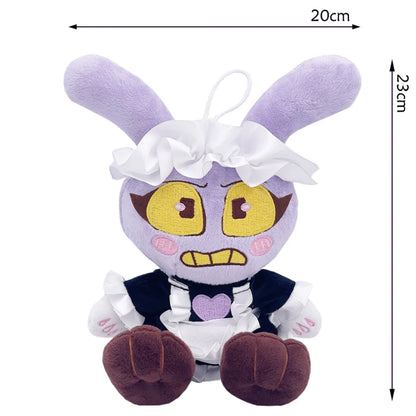 25CM Digital Circus Jax Plush Doll - Magical Rabbit Clown Collectible Toy for Fans, Home Decor, and Gifts