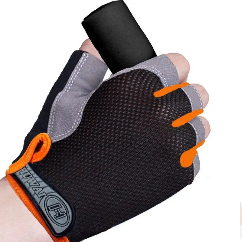 Half Finger Cycling Gloves – Anti-Slip, Breathable, Anti-Sweat & Shockproof for Men & Women