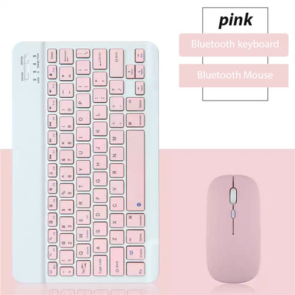 Mini Bluetooth Wireless Keyboard Set - Universal Phone Tablet iPad Keyboard and Mouse Accessories
