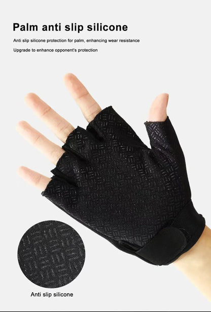 Fingerless Riding Gloves – Non-Slip Half Finger Gloves for Motorcycle, Cycling, Climbing, Hiking & Outdoor Sports