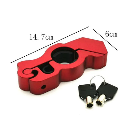 Motorcycle Handlebar Brake Handle Lock - Solid Imitating Steel Anti-Theft Lock for ATV, Dirt, and Street Bikes