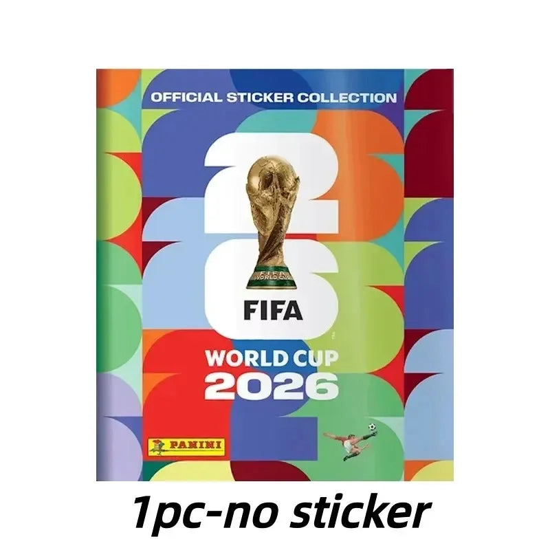 Panini 2026 World Cup Sticker Collection - 50-Pack Soccer Player Stickers with Complete Album for Football Fans