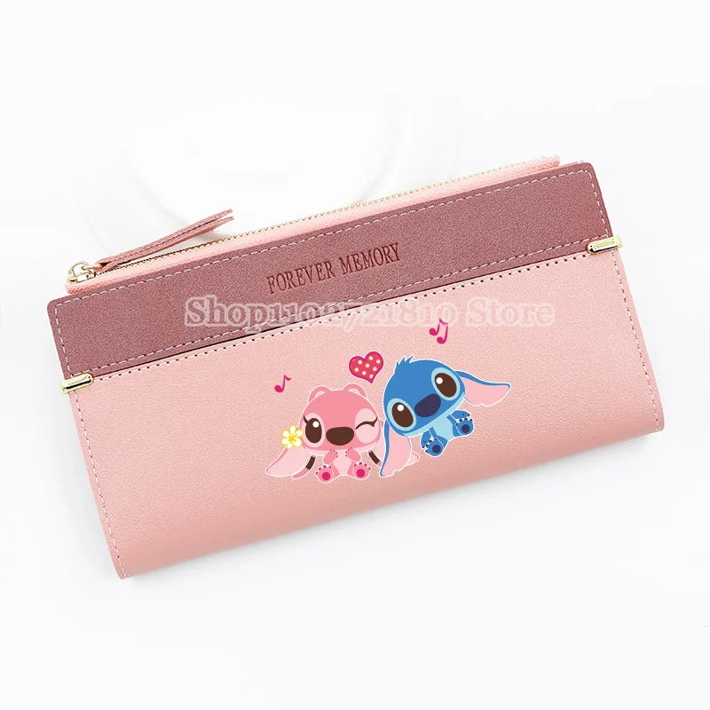 Disney Stitch Wallet for Women – Large Capacity Cartoon Coin Purse & Card Holder Clutch