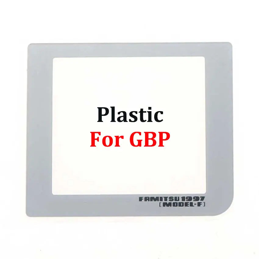 JCD Screen Lens Cover Protector for Game Boy Series | Plastic Glass with Adhesive for GB, GBA SP, GBC
