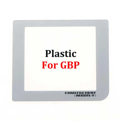 JCD Screen Lens Cover Protector for Game Boy Series | Plastic Glass with Adhesive for GB, GBA SP, GBC
