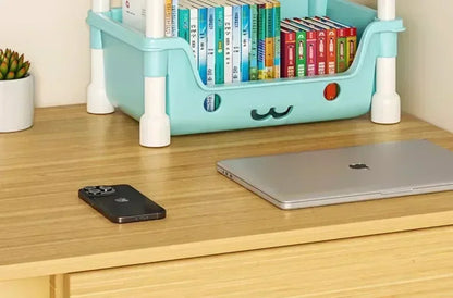4 Layer Toy Storage Trolley & Bookshelf - Kids Organizer, Snack Rack, Bathroom & Kitchen Storage