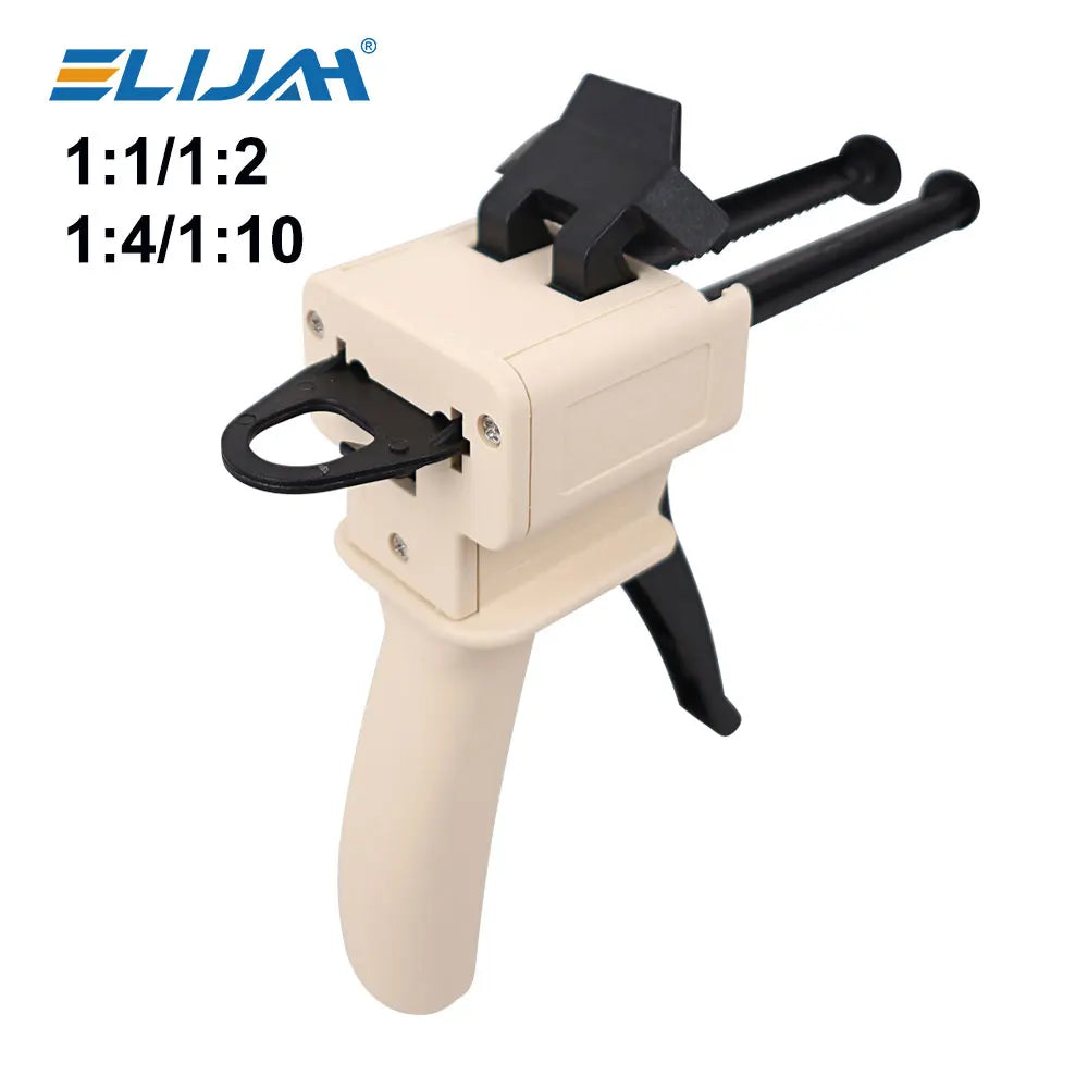 Dental Impression Mixing & Dispensing Gun – 4:1/10:1 Silicone Rubber Dispenser for Dentist Tools, Denspay Universal Gun