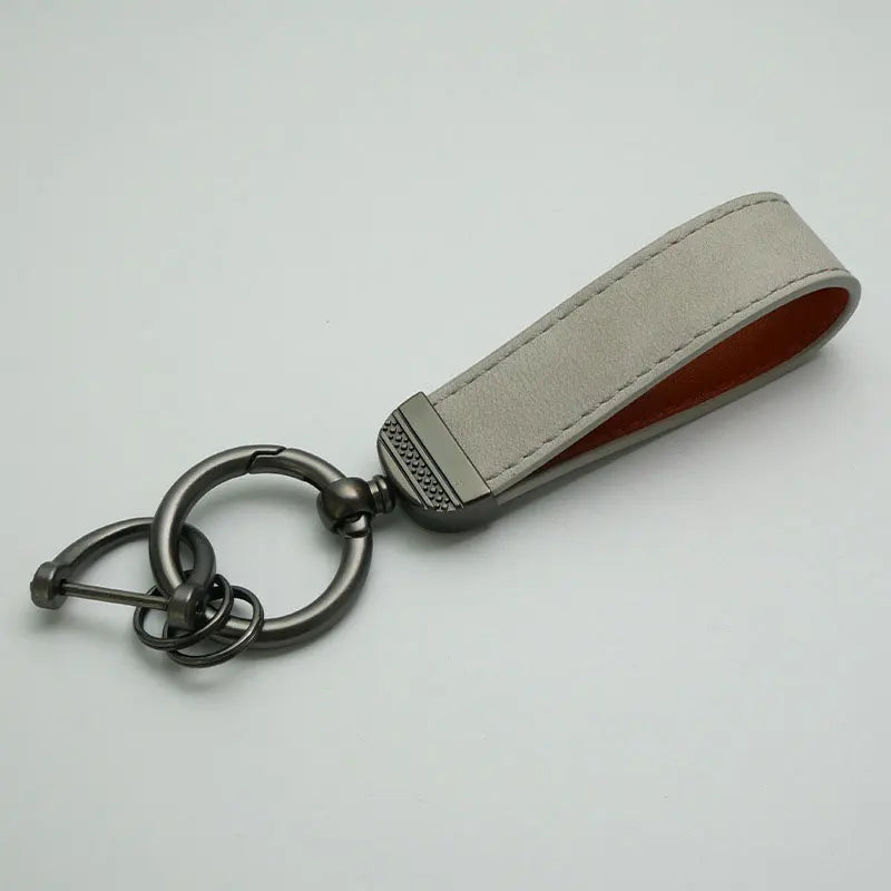 PU Leather Keychain – Car Key Ring Strap for Women & Men, Waist Wallet Holder, Business & Party Gift