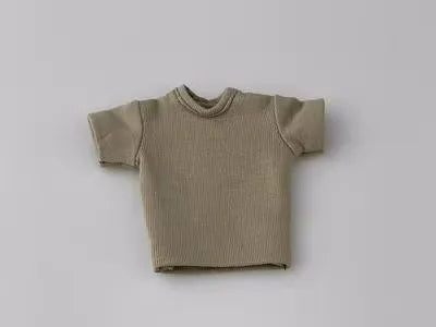 CCN1208 1/12 Scale Male Action Figure Clothes – Lamb Down Denim Jacket, T-Shirt & Casual Pants for 6" Notaman GWtoys Soldier Model