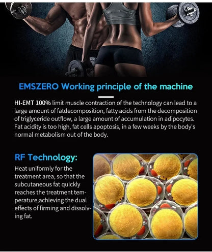 Professional Emsone Neo RF Body Slim Machine EMS Fat Burning Muscle Toning Equipment Upgrade Nova EMSzero
