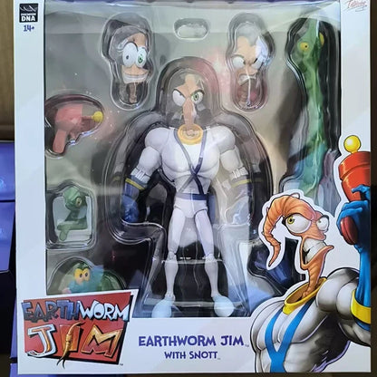 Genuine Earthworm Jim 2.0 PDNA 1/12 Scale Psy-Crow & Bob The Killer Action Figures – Collectible Worm Body Toys & Gifts