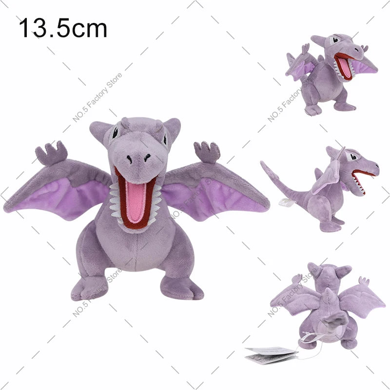 Cartoon Pokémon Plush Dolls – Cubone, Riolu, Geodude, Aerodactyl, Yveltal, Rattata & Duskull Stuffed Anime Toys for Birthday & Christmas Gifts