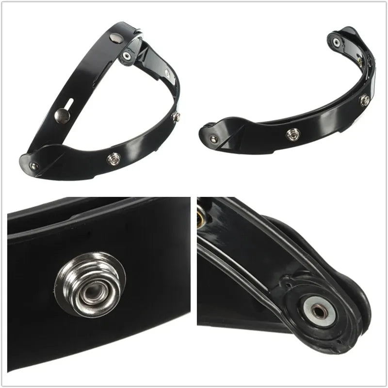 Open Face 3/4 Motorcycle Helmet Visor — Flip-Up Bubble PC Lens Windshield Shield for Casco Moto