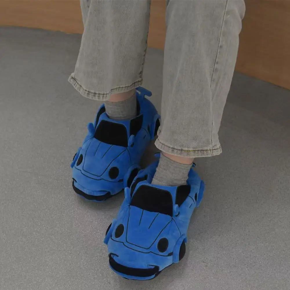 Winter Dinosaur Cotton Slippers for Women — Cartoon T-Rex Plush Velvet Home Slippers, Warm & Non-Slip Floor Shoes