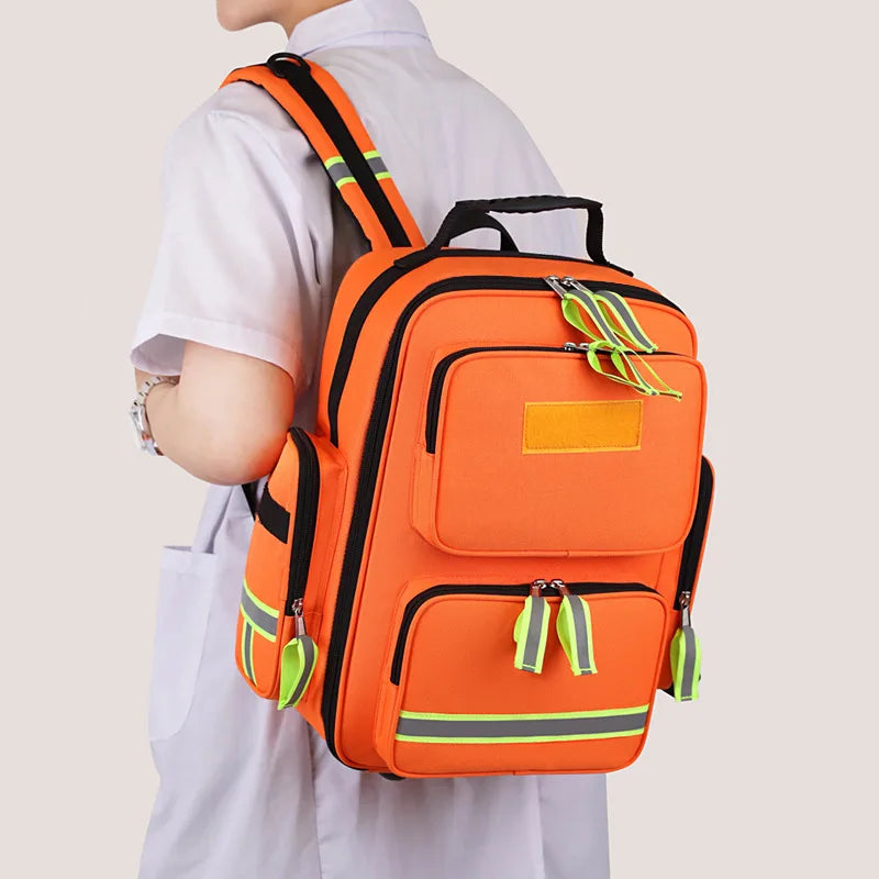 Large Capacity First Aid Kits Emergency Rescue Backpack - Outdoor Camping Survival Medical Kit with Sorted Storage
