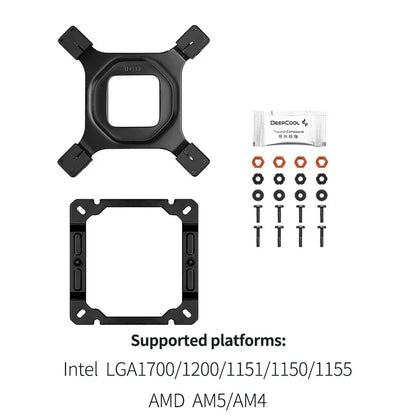 DeepCool AK500S Digital CPU Cooler – 240W TDP, 5 Heat Pipes, LED Display, Compatible with LGA1700/1200/115X, AM4/AM5