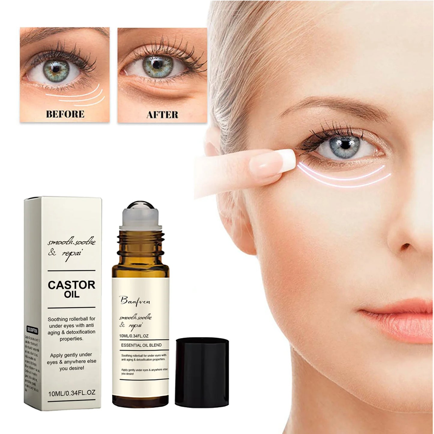 Castor Oil Eye Serum – Anti-Wrinkle, Dark Circle & Puffiness Treatment