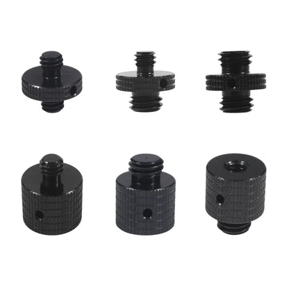 Reinforced Camera Screw Adapter - 1/4 to 3/8 Inch Male Female Thread Converter for Tripod Monopod Ball Head Light Bike Mount