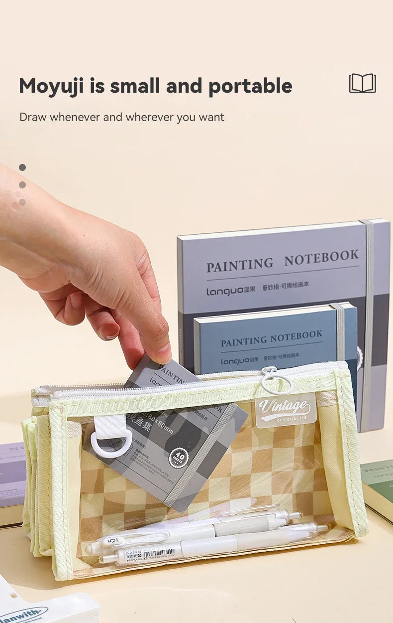 Mini Tearable Sketchbook 250gsm – 40-Sheet Drawing Notebook for Watercolor, Acrylic, Marker, Oil & Gouache