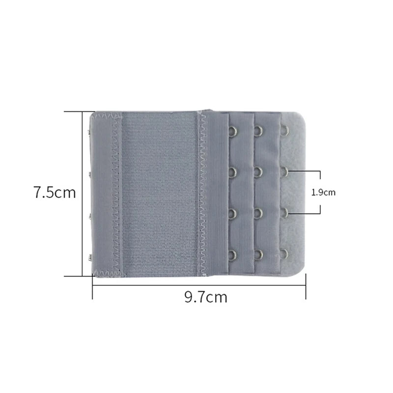 4-Row 4-Hook Bra Extender Set – Adjustable Strap Buckle for Bra Extension, Sewing Tool & Intimates Accessories