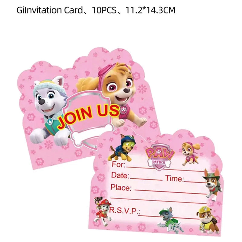 Paw Patrol Kids Birthday Party Supplies Set – Cups, Plates, Napkins, Gift Bags & Cake Toppers Decorations Kit