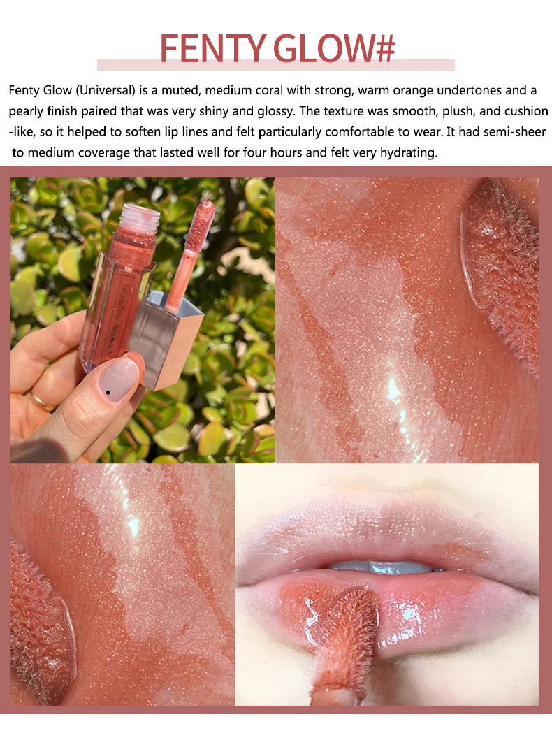FB Gloss Bomb Cream Lip Gloss | High Shine, Glitter, Moisturizing Plumper, Long-Lasting Liquid Lipstick 9ml