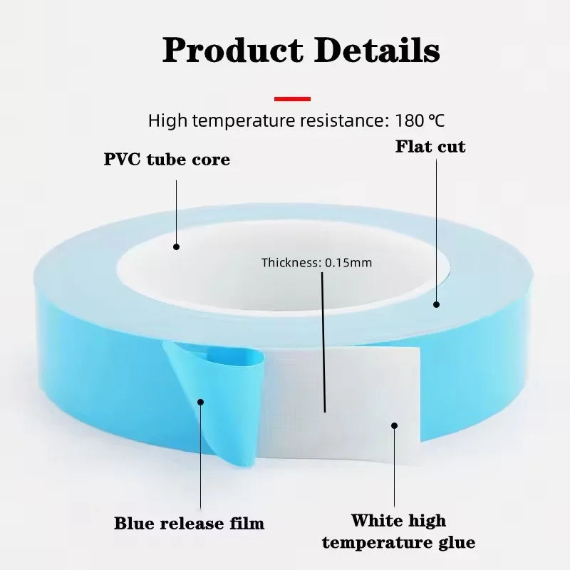 25M Thermal Conductive Tape - Double Sided Heat Dissipation Insulation Tape for Chip, PCB and LED Heatsink Repair