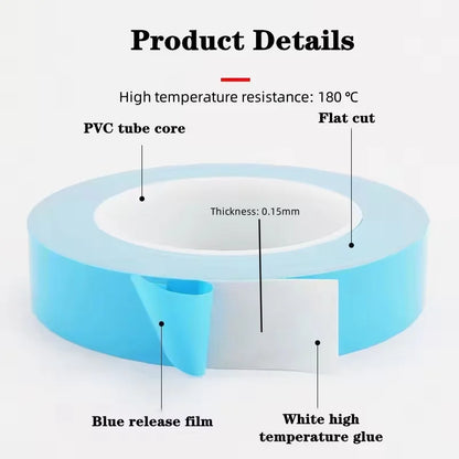 25M Thermal Conductive Tape - Double Sided Heat Dissipation Insulation Tape for Chip, PCB and LED Heatsink Repair