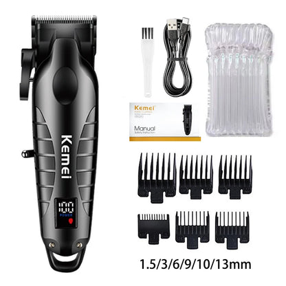 Kemei Hair Clipper Kit — Electric Trimmer & Shaver for Men, KM-2290/2293/1102