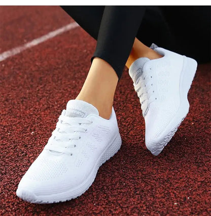New Women's Lace-Up Flats – Casual Sneakers, Soft & Comfortable, Plus Size Available
