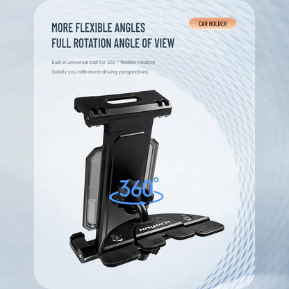 Universal Car CD Slot Tablet Stand Holder: Mount for 4-13 Inch Tablets, iPad Pro, Mini, Xiaomi, Samsung Tab, PC, iPhone - Mobile Phone Bracket