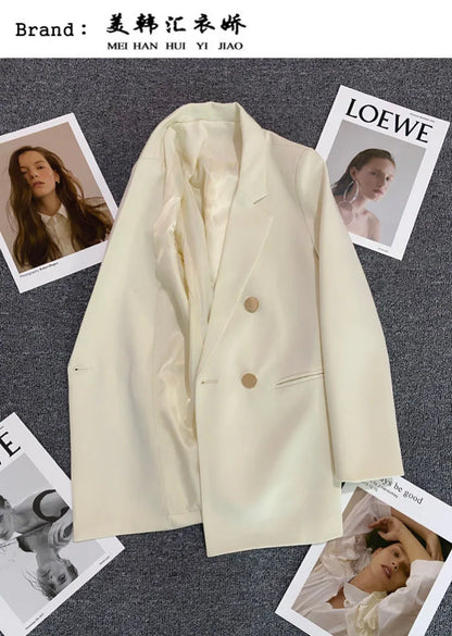 2023 Women's Elegant Single Button Blazer – Slim Fit Long Sleeve Office Jacket for Autumn & Winter