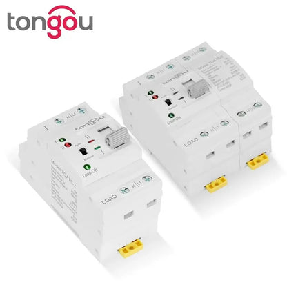 TONGOU Din Rail 2P 4P ATS Dual Power Automatic Transfer Switch – Electrical Selector for Uninterrupted Power, 110V/220V, 63A