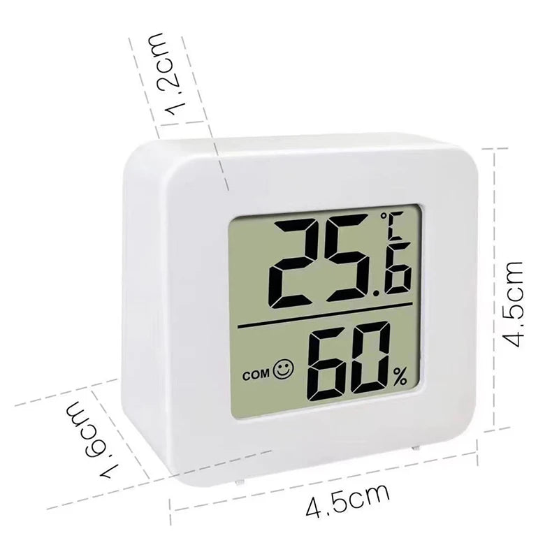 LCD Digital Thermometer Hygrometer - Indoor Temperature & Humidity Monitor Sensor Gauge for Home