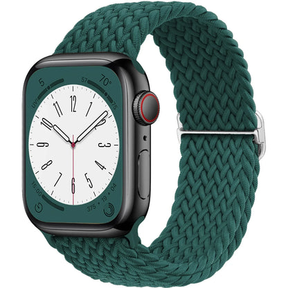 Elastic Braided Solo Loop Apple Watch Band – Adjustable Stretch Strap for Series SE, 5–11 & Ultra 3 (40mm–49mm)