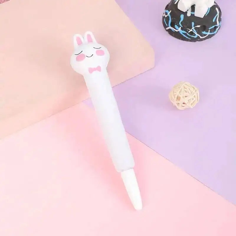 Lytwtw’s Cute Kawaii Soft Gel Pen – Creative Cartoon Stress Relief Pen for School and Office Supplies