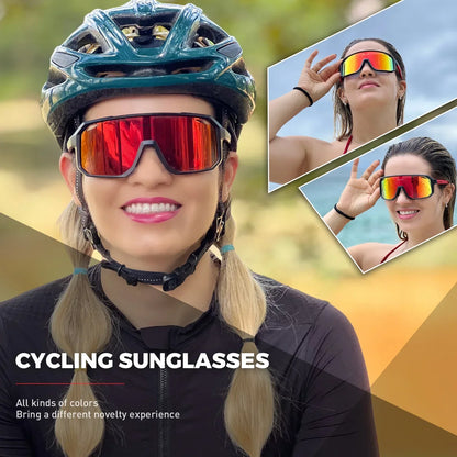 SCVCN Photochromic Cycling Glasses – UV400 Sports Sunglasses for Bike, Mountain, Golf, Baseball – Men and Women