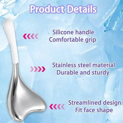 Ice Globes for Face — Luxury Rose Gold Cryo Sticks, Cold & Heat Relief Facial Massage Roller, Beauty Tool & Birthday Gift